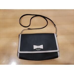 Kate Spade NY Hazel Court Alek Crossbody Black Mousse Frosting Womens Bag